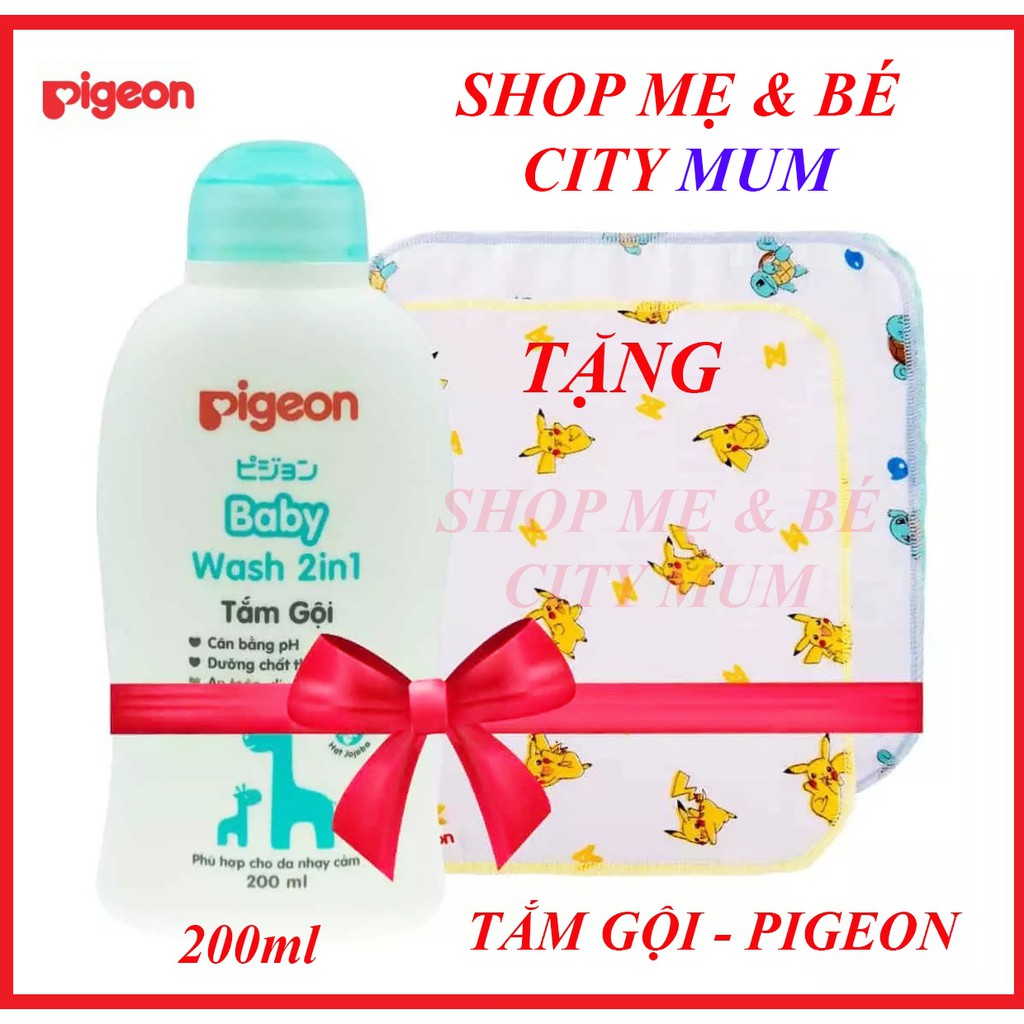Tắm gội dịu nhẹ Pigeon Hương Jojoba, Hoa Hướng Dương 200ml