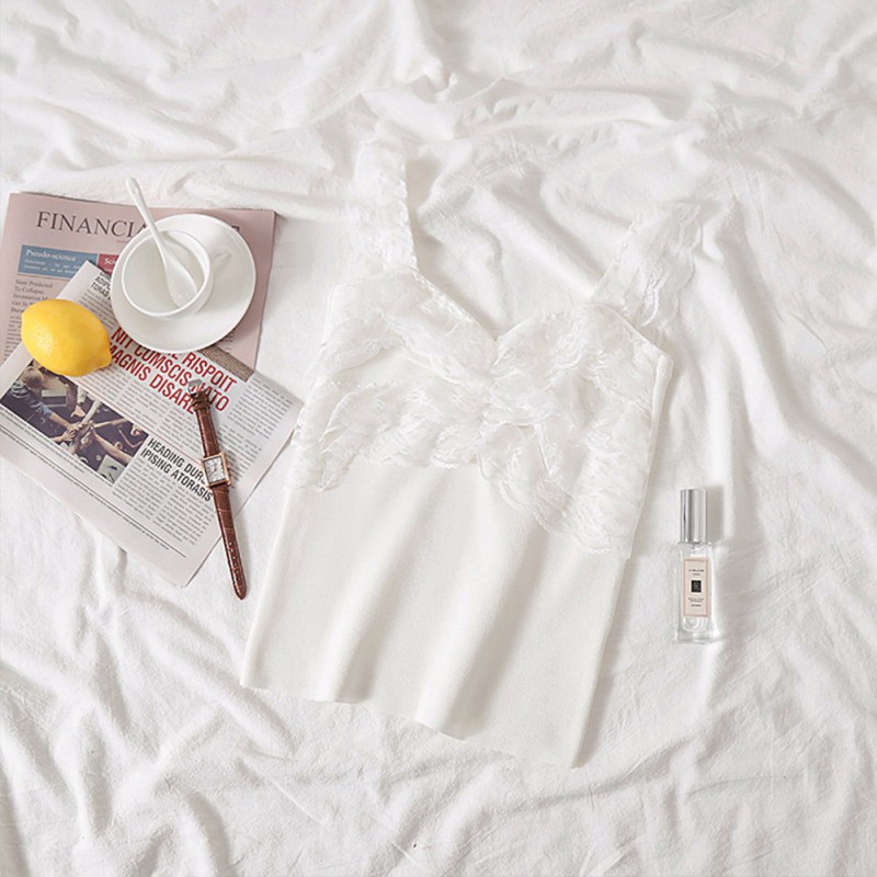 [Baywellfashion]Áo nữ không tay phối ren thời trang quyến rũ | BigBuy360 - bigbuy360.vn