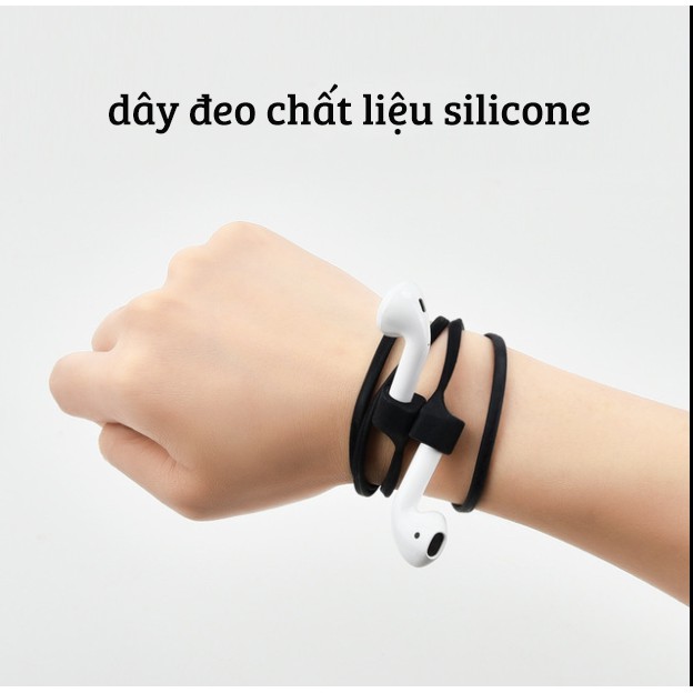 Dây Đeo Chống Rớt Nam Châm Silicone Dùng Cho Tai Nghe Bluetooth Ap 1,2 & Pro