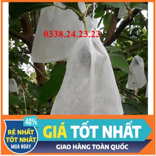 100 cái Túi vải không dệt chuyên dụng[ GIÁ SIÊU RẺ] bọc bơ, ổi, cam, quýt, vú sữa, xoài cát 18*20cm- Hoa Mai