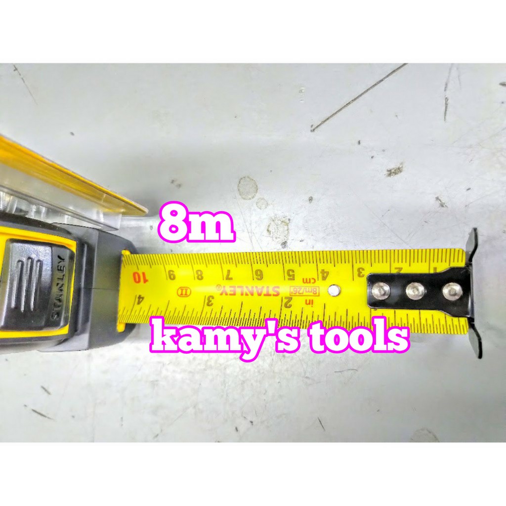 Thước Cuộn 8m Stanley Bản 25mm Tylon Stht36195 (Thước Dây 8m, Thước Kéo 8m)