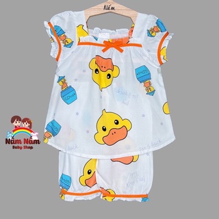 Bộ lanh quần lửng cho bé gái Bảo Sam