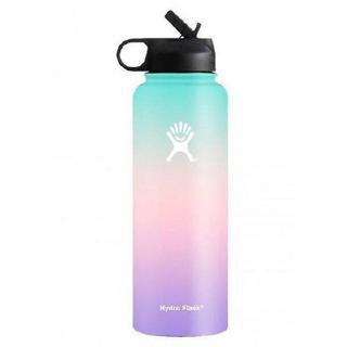 Hydro FlaskR Wide Mouth Water Bottle 18/32oz(946ML), Straw Lid - Multiple Sizes & Colors, For Workout, Football, cycling