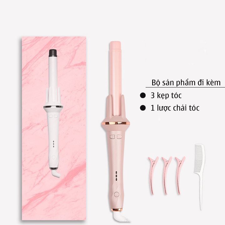 Máy uốn tóc mini đường kính uốn 28mm, máy uốn tóc tự xoay chất liệu gốm sứ cao cấp, Tóc đẹp chỉ sau 5 phút sammi