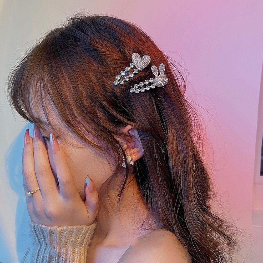 Kẹp Tóc Hoa Dễ Thương WMES15H Cho Bé Gái|Kẹp Tóc Hình Thỏ Dễ Thương Cho Nữ