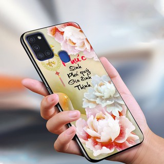 Ốp lưng kính 3d samsung a21s, ốp điện thoại samsung a21s thế hệ mới siêu sang shop.viet