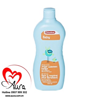 Sữa Tắm Ngừa Cảm Lạnh Kruidvat Baby Eucalyptus Bubble Bath 300ml