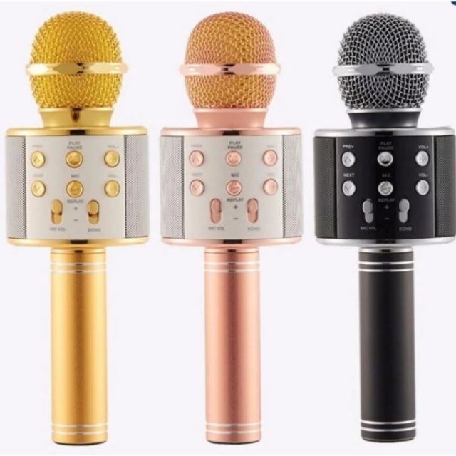 TRỢ GIÁ MIC KARAOKE BLUETOOTH W858 MỚI NHẤT