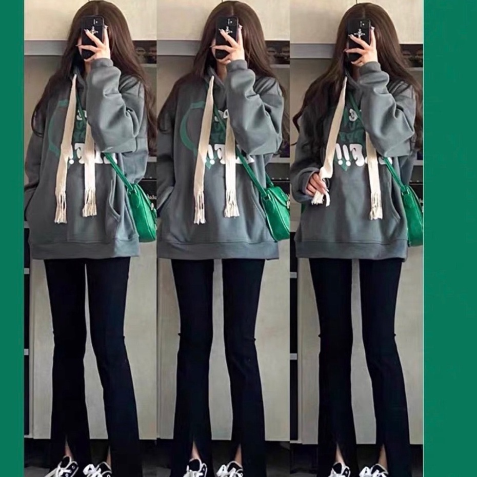 Áo Hoodie TIDE tim xanh - Nana's House - FREESHIP - Áo dáng thụng chất nỉ dày kiểu dáng trẻ trung năng động