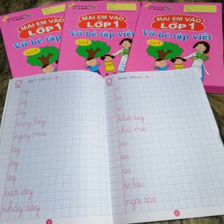 Vở bé tập viết bộ 3 quyển (1,2,3)