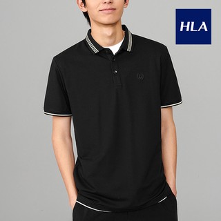 Áo Thun Polo Nam HLA Simple Contrasting Color Short Sleeve Polo Shirt