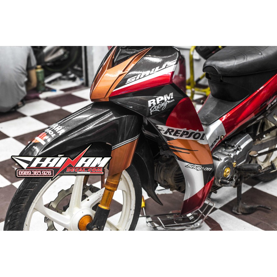 Tem Trùm Sirius Đỏ Cam Repsol