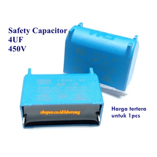 Tụ Điện An Toàn CBB61 450VAC 4uf 405 4uf 405 rating 450VAC