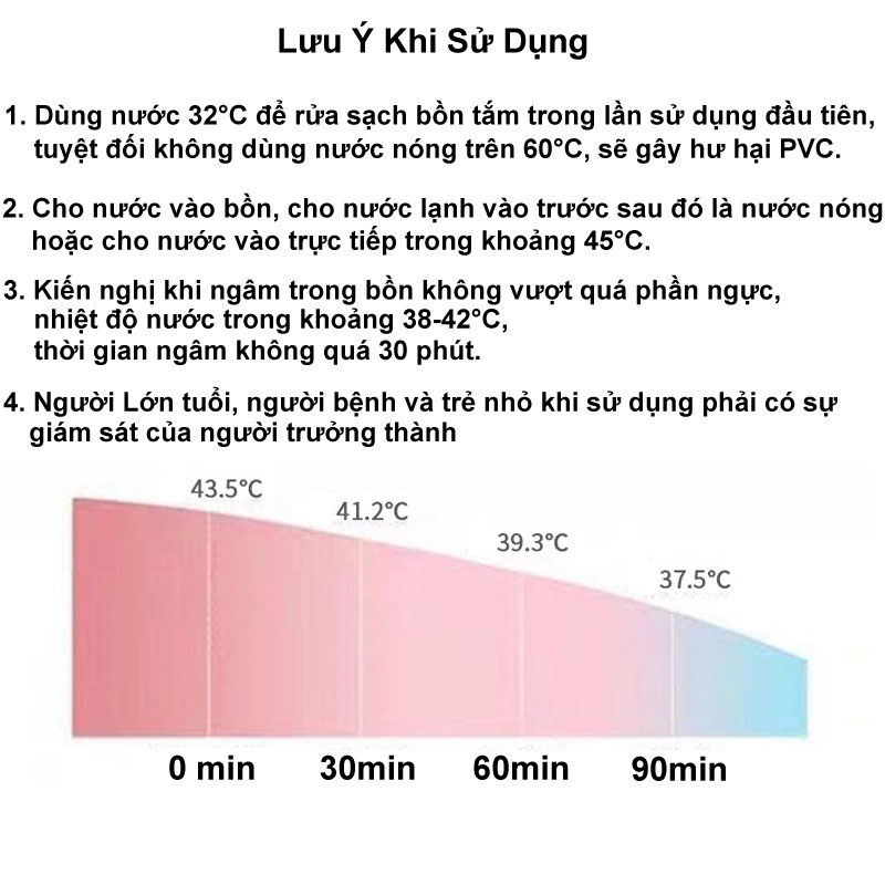 Bồn Tắm Gấp Gọn Bằng Vải Với Thiết Kế Chống Thấm Và Cách Nhiệt Cho Người Lớn