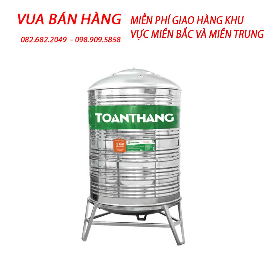 Bồn inox Toàn Thắng đứng 500L - Inox 304 - Bảo hành 12 năm