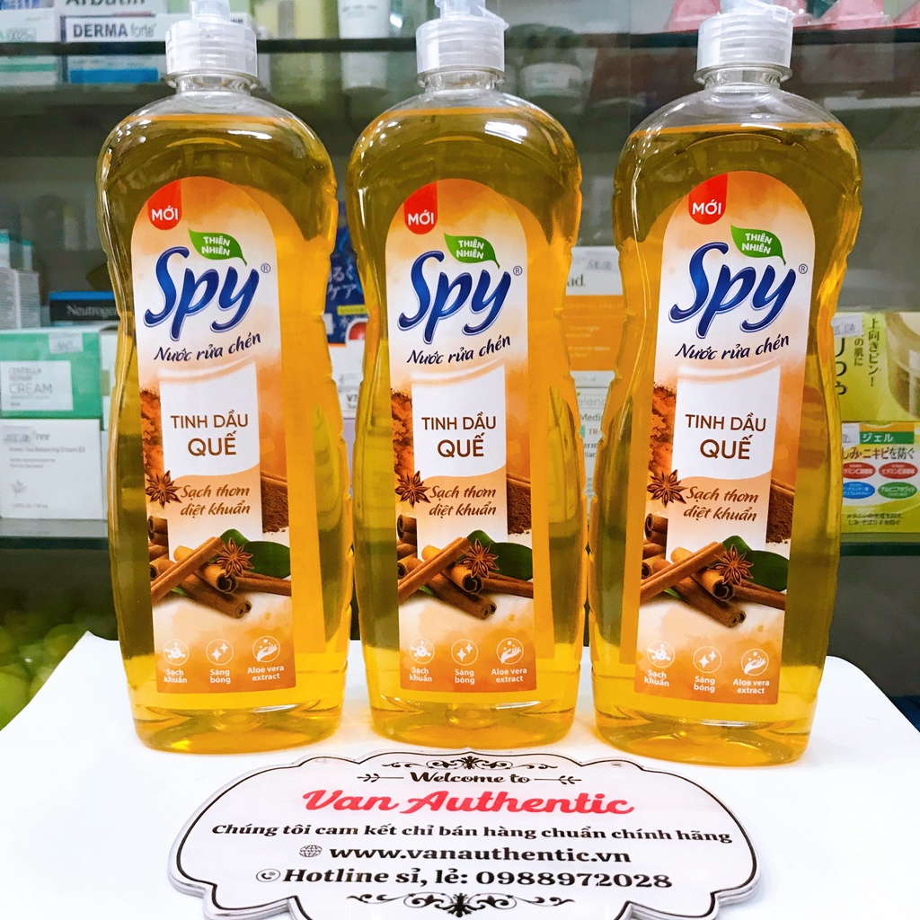 Nước rửa chén spy tinh dầu quế 760ml