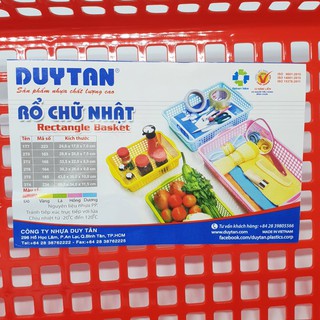 DUY TÂN Combo 20 Rổ Chữ Nhật ( 223/163/168)