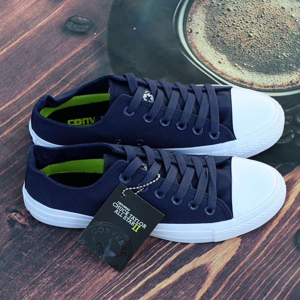 Giày Chuck 2 AllStar Classic Cổ Thấp Nam Xanh Navy