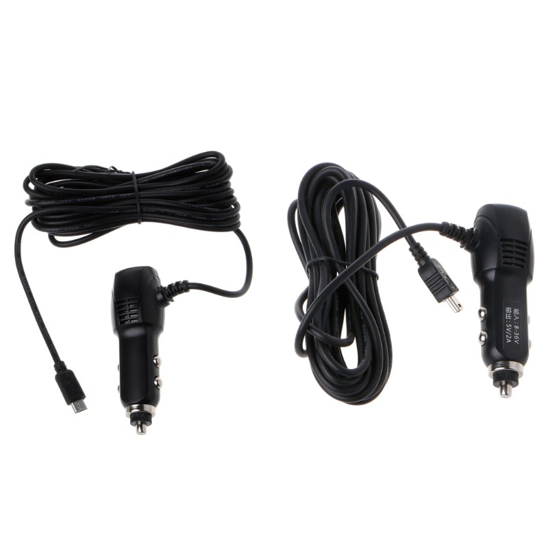Thiết bị sạc Mini cổng USB 5V 2A cho camera hành trình xe hơi có giắc cắm 3.5m