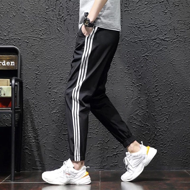 [JOGGER TREND 2021] QUẦN JOGGER THỂ THAO SỌC TRẮNG