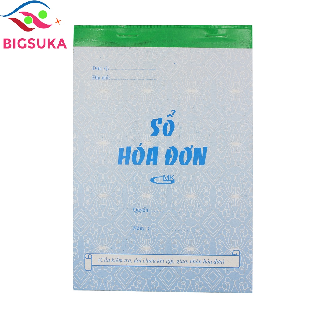 Hóa đơn bán lẻ 1/2/3 liên 13x19mm xấp 100 tờ BIGSUKA