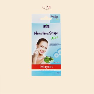 Miếng Lột Mụn Cám Mayan tinh chất than hoạt tính/lô hội-lột mụn vùng cánh mũi nhanh gọn, không rát, se khít lỗ chân lông