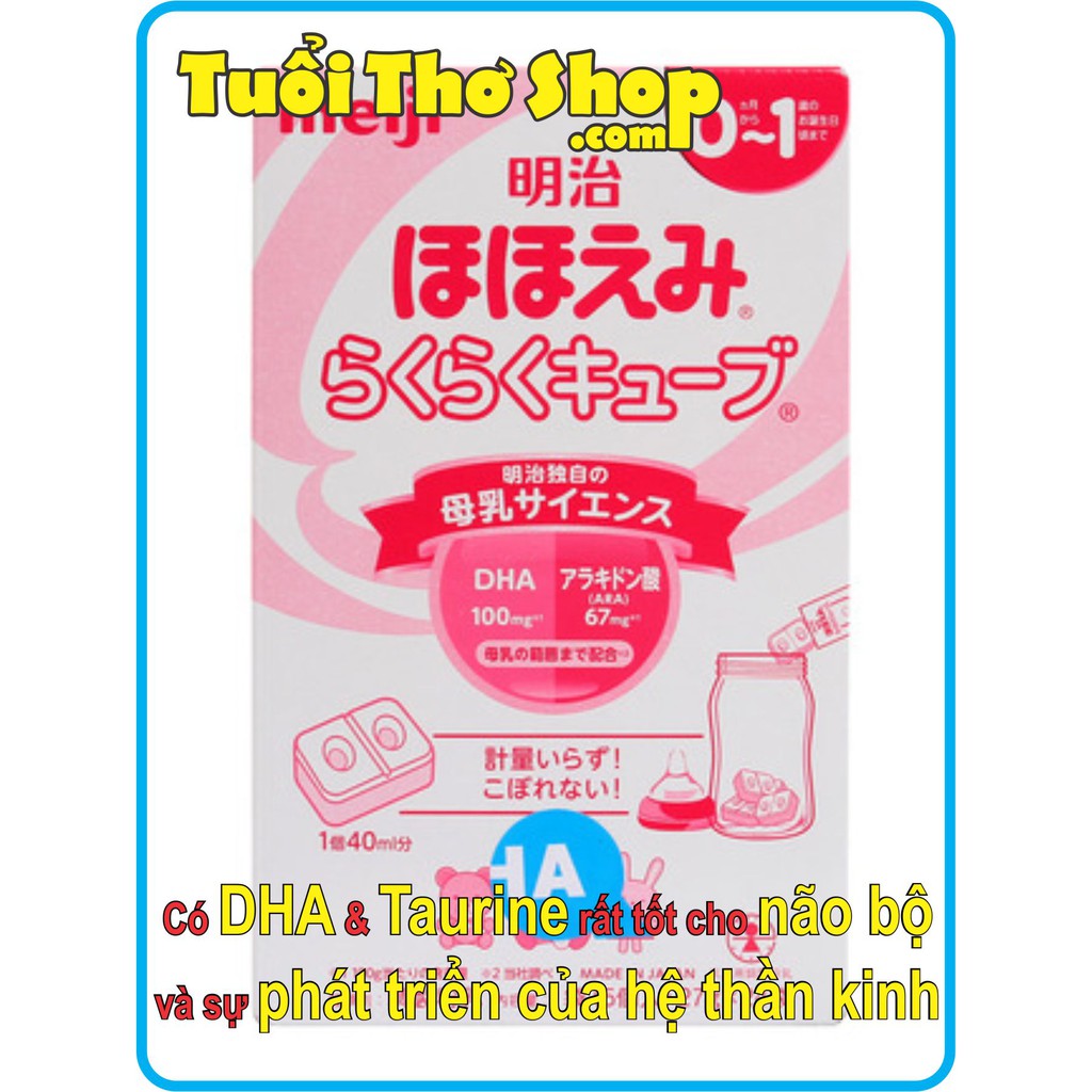 [COMBO 4 THANH 27G] Meiji nội địa Nhật dạng thanh số 0