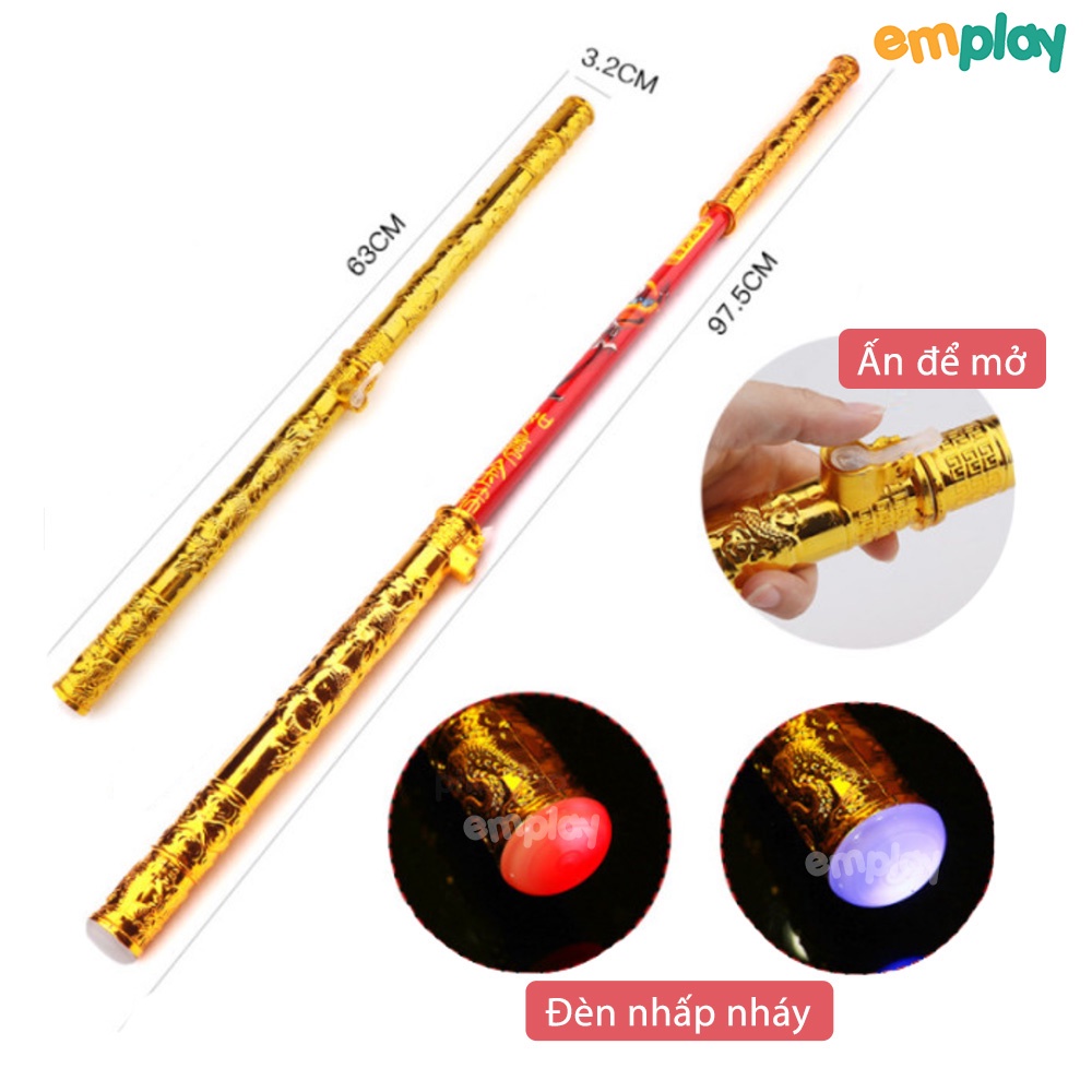 Đồ chơi Gậy phát sáng cao cấp Emplay dành cho bé trai chất liệu nhựa ABS an toàn cho trẻ từ 3 tuổi