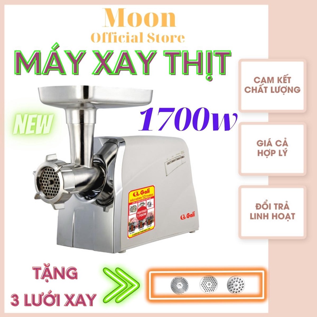 Máy Xay Công Nghiệp 1700w, Xay Thit Tôm Cua Cá 60kg 1 Giờ, Hàng Nhập Khẩu Gali Bảo Hành 12 Tháng