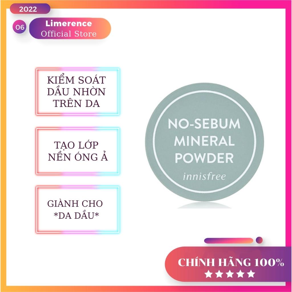 Phấn Phủ Bột Kiềm Dầu Giữ Da Luôn Mịn Màng Innisfree No Sebum Mineral Powder 5g