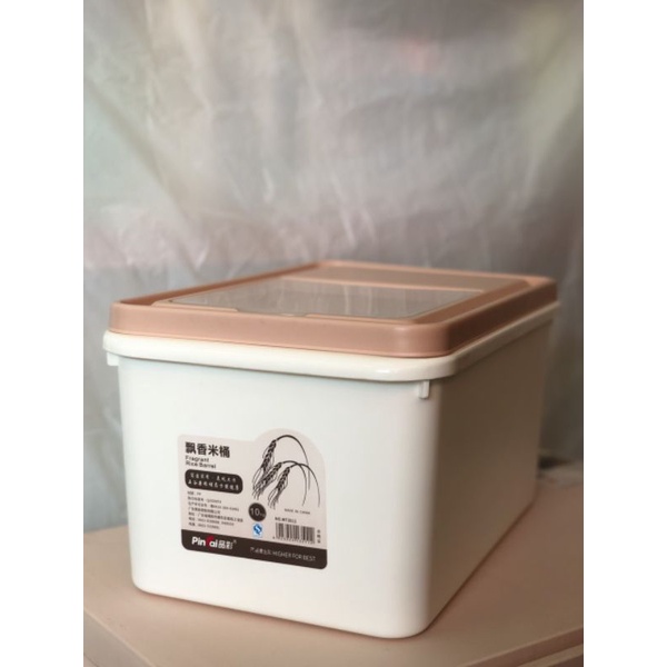 Thùng nhựa đựng gạo thông minh 10kg đa năng đựng ngũ cốc, đồ ăn khô cho động vật,thùng đựng gạo 15kg kèm cốc chia vạch