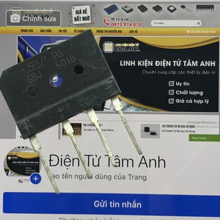 Diode cầu GBJ5010 Hàng mới chất lượng cao