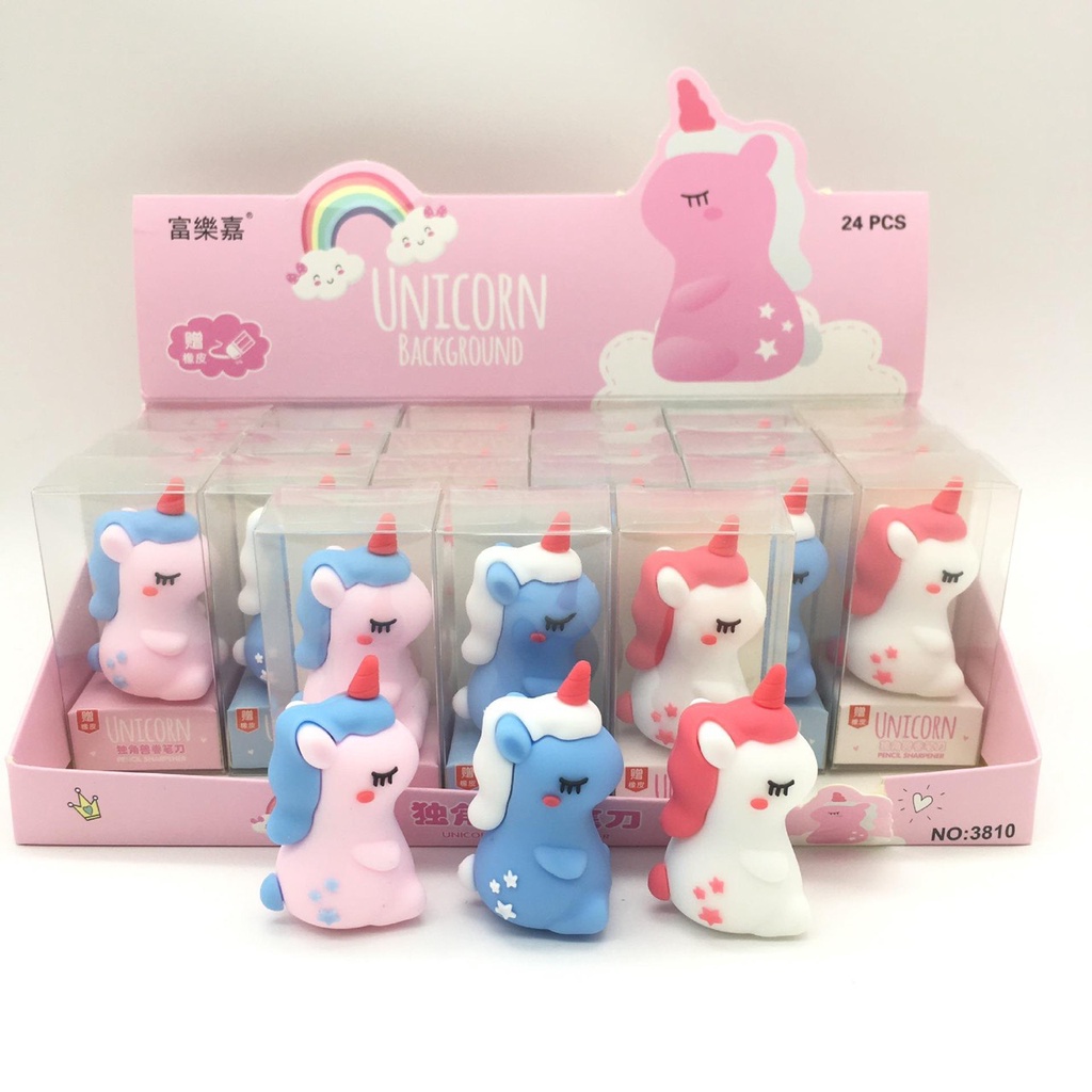 GỌT/CHUỐT CHÌ HÌNH KHỦNG LONG, UNICORN CUTE  tặng kèm tẩy- ảnh video thật