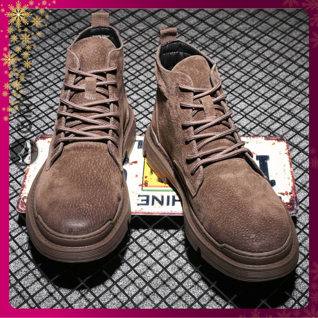 Giày Da Nam - FREESHIP - Giày Boot Nam Da Thật Phong Độ GNK18 | BigBuy360 - bigbuy360.vn