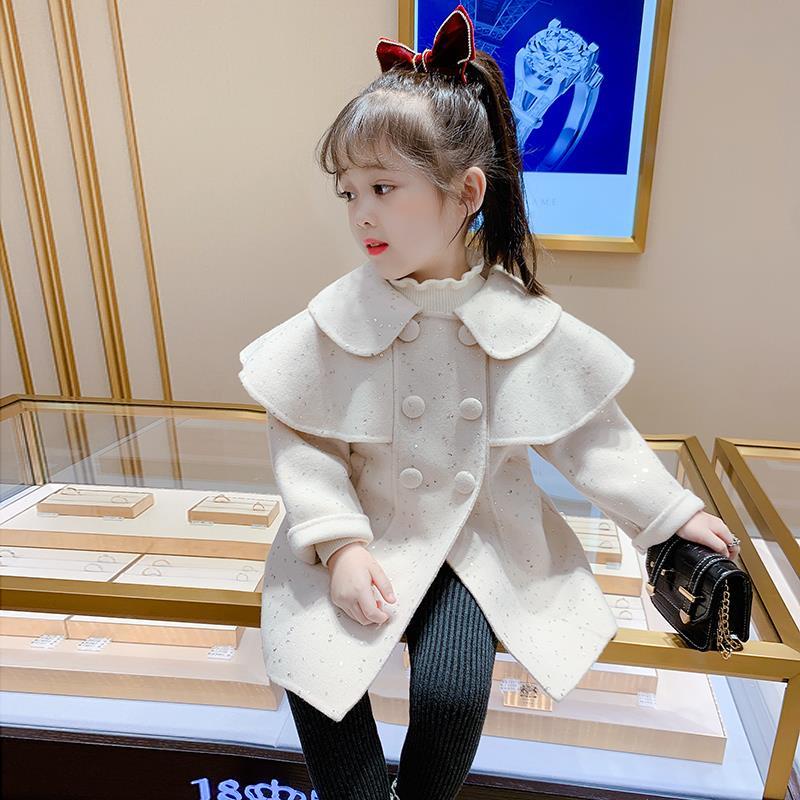 Áo khoác len phong cách phương Tây Hàn Quốc thời trang mùa thu 2020 mới cho bé gái