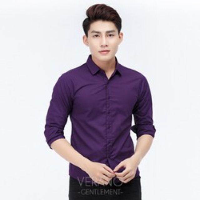 sơ mi lụa trơn ko nhăn ko xù