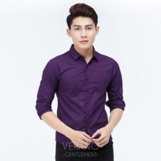 sơ mi lụa trơn ko nhăn ko xù