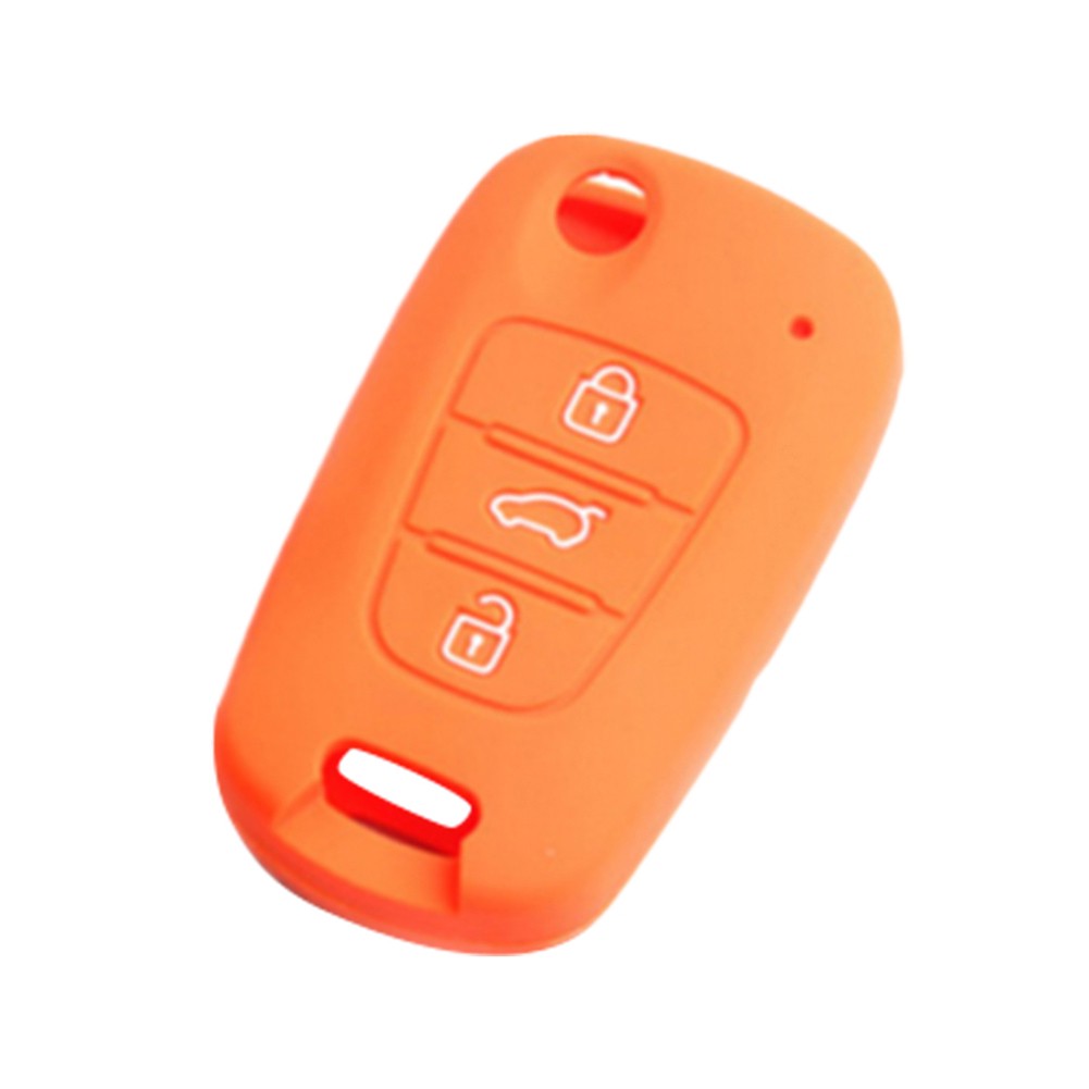 Vỏ Bọc Chìa Khóa Điều Khiển Từ Xa 3 Nút Bằng Silicon Thời Trang Cho Kia Hyundai