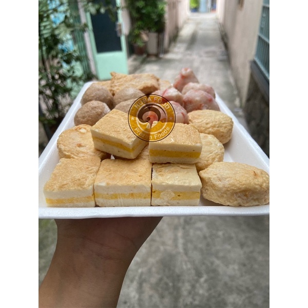 Khay mix 6 Viên Thả Lẩu Eb cao cấp - 500g tặng kèm sốt chấm