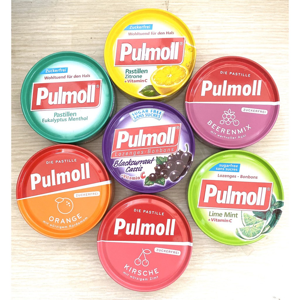 - KẸO PULMOLL - Kẹo ngậm ho không đường - Xuất xứ Đức.