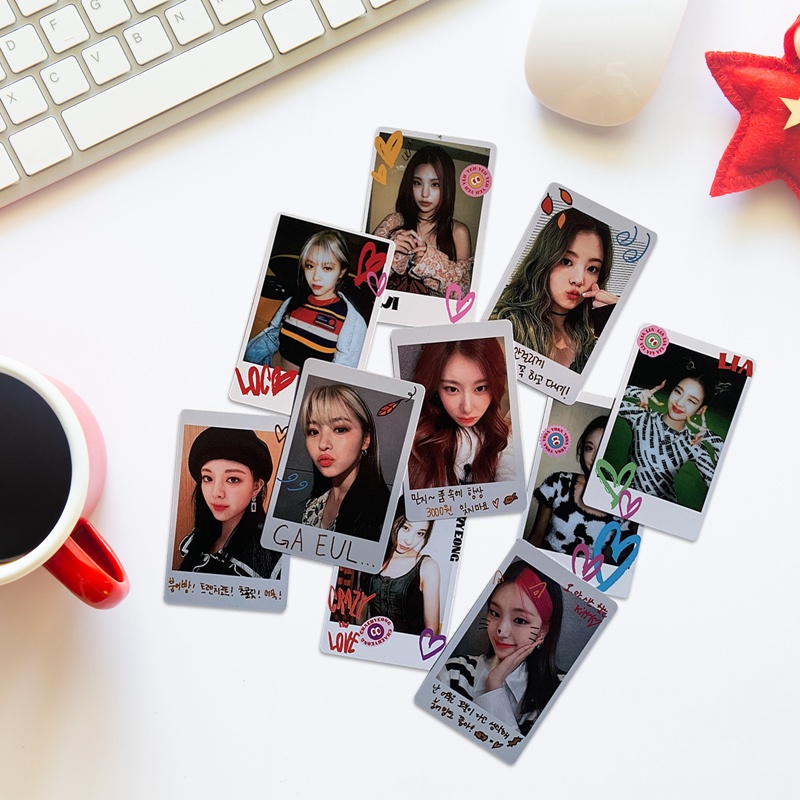 Set 5 thẻ ảnh lomo hình nhóm nhạc Kpop ITZY Crazy đáng yêu
