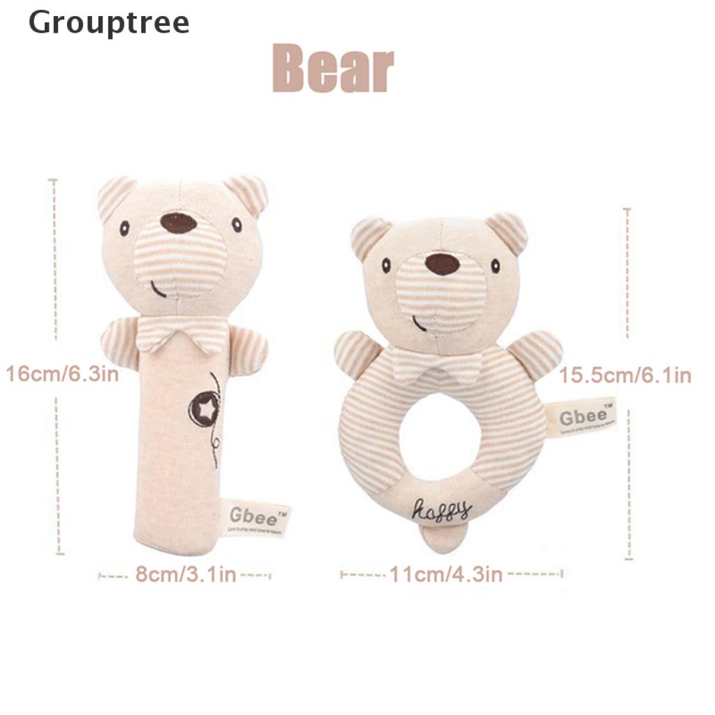 Lục Lạc Cầm Tay Hình Thú Nhồi Bông Dễ Thương Cho Bé