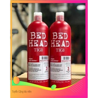 [Cam kết 100% chính hãng] Bộ Dầu gội xả Tigi Bed Head phục hồi cấp độ 3