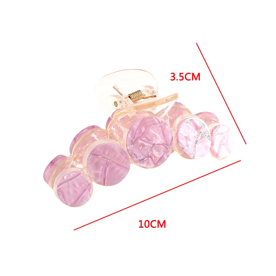 Kẹp tóc acrylic phối trong suốt phong cách Hàn Quốc