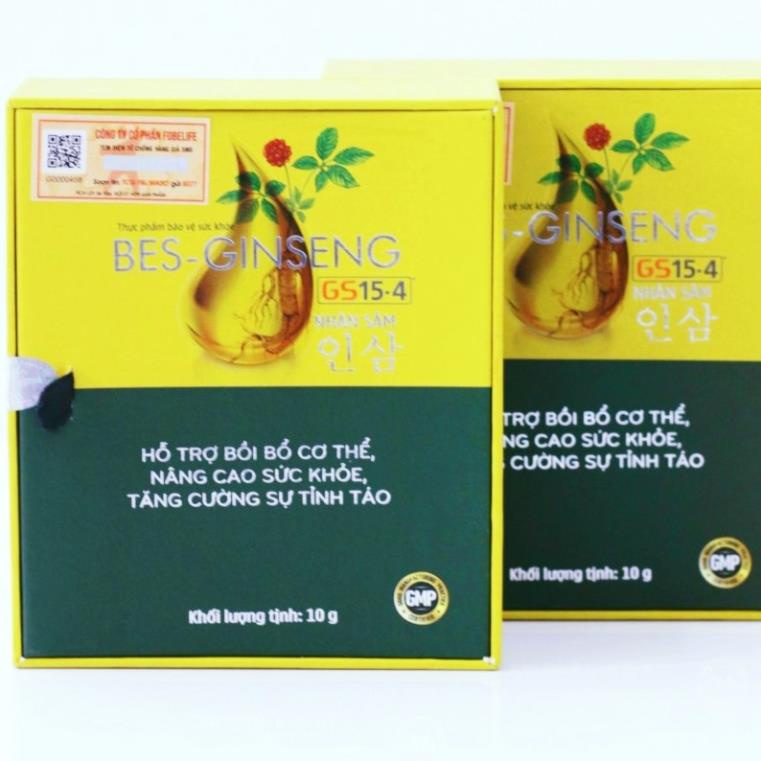 BES-GINSENG - Nhân sâm lên men Hàn Quốc hỗ trợ bồi bổ sức khỏe (Lọ 10ml)