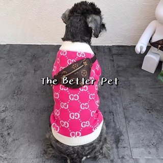 ÁO LEN GUCCl cho thú cưng (áo len cho chó mèo, có size cho pug, bull,..)