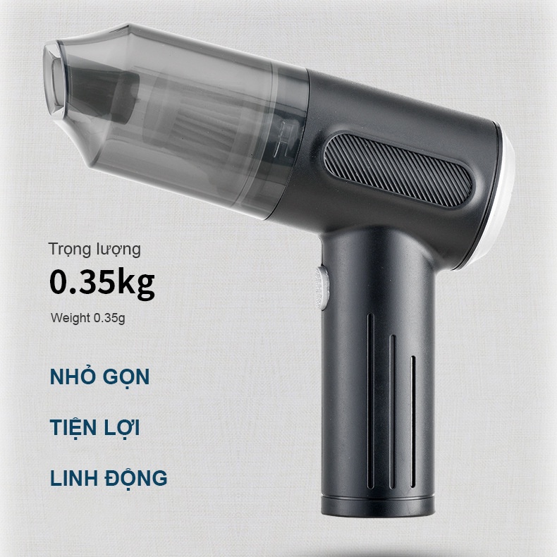 Máy hút bụi cầm tay mini không dây đa năng, hút bụi ô tô, giường, tủ, sofa