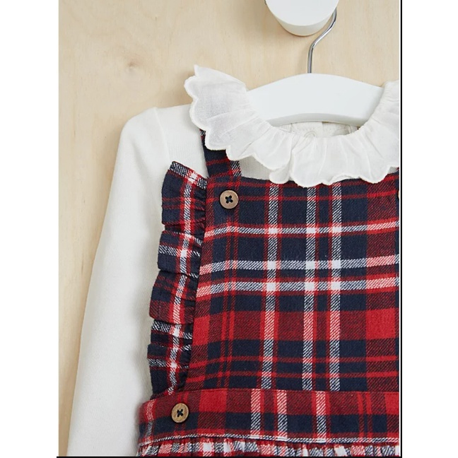 Set váy caro bánh bèo Geo UK săn sale giá cực tốt Size 6-9M đến 2-3Y