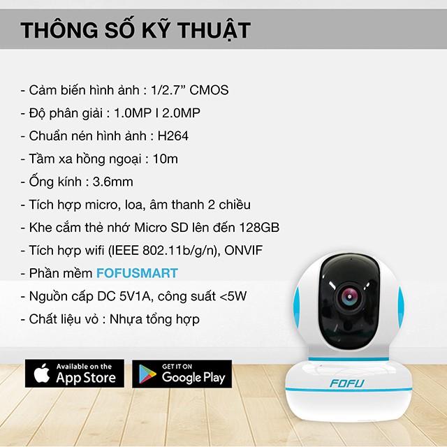 Camera an ninh trong nhà C6C, theo dõi chuyển động, âm thanh 2 chiều, hỗ trợ thẻ nhớ tới 128GB, bảo hành 2 năm