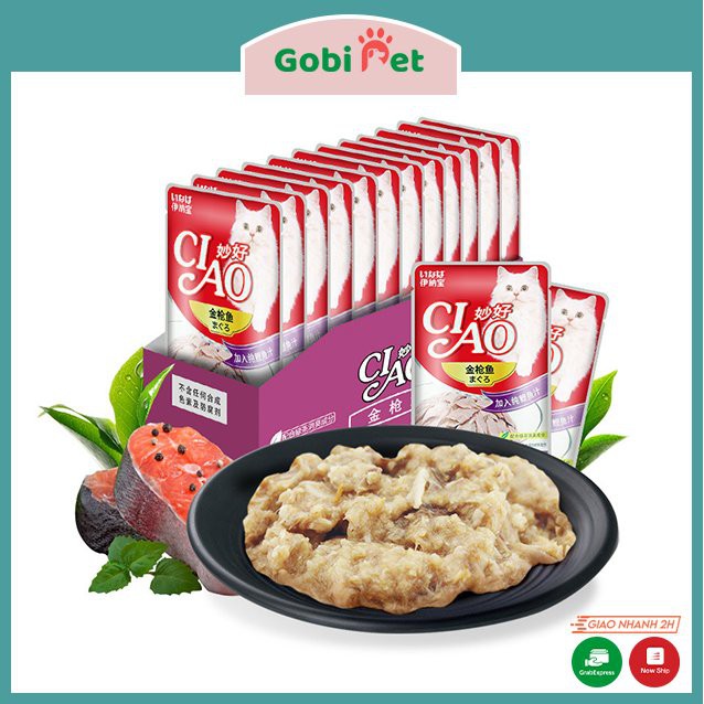 Pate mèo, súp Ciao đủ vị bổ sung các chất dinh dưỡng cần thiết cho mèo - Gobi Pet